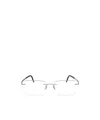 Silhouette Geometrically Framed Flat Mirror In White