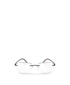 Silhouette Geometrically Framed Flat Mirror In White
