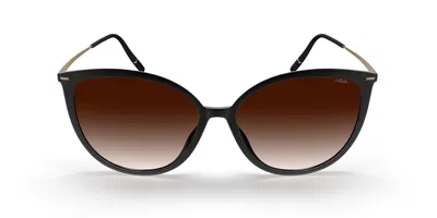 Silhouette Hermosa Fullrim 3195/75 9030 Occhiali Da Sole Neri Per Uomo In Black