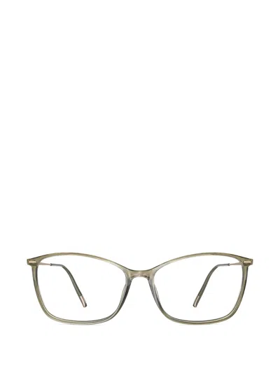 Silhouette Illusion Lite Cat-eye Frame Glasses In Green