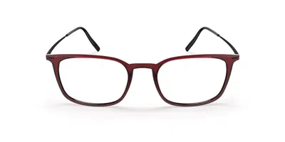 Silhouette Illusion Lite Fullrim 2967/75 3240 Occhiali Da Vista Rossi Per Uomo (solo Montatura)
