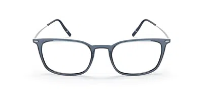 Silhouette Illusion Lite Fullrim 2967/75 4610 Occhiali Da Vista Blu Per Uomo (solo Montatura)