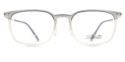 Silhouette Illusion Lite Fullrim 2967/75 6940 Occhiali Da Vista Chiari Per Uomo (solo Montatura)