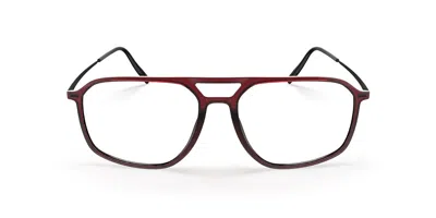 Silhouette Illusion Lite Fullrim 2969/75 3240 Occhiali Da Vista Rossi Per Uomo (solo Montatura)