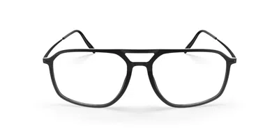 Silhouette Illusion Lite Fullrim 2969/75 9540 Occhiali Da Vista Neri Per Uomo (solo Montatura) In Black