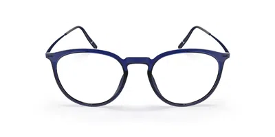 Silhouette Illusion Lite Fullrim 2970/75 4640 Occhiali Da Vista Blu Per Uomo (solo Montatura)