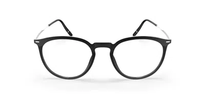 Silhouette Illusion Lite Fullrim 2970/75 9000 Occhiali Da Vista Neri Per Uomo (solo Montatura) In Black