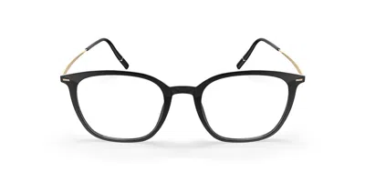 Silhouette Illusion Lite Fullrim 2971/75 9330 Occhiali Da Vista Neri Per Uomo (solo Montatura) In Black