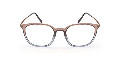 Silhouette Illusion Lite Fullrim 2971/75 M440 Occhiali Da Vista Marroni Per Uomo (solo Montatura)
