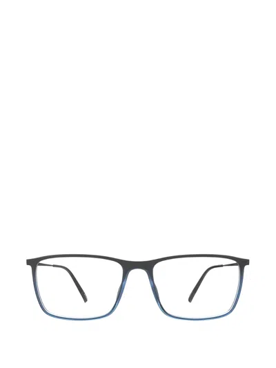 Silhouette Illusion Lite Rectangle-frame Glasses In Black