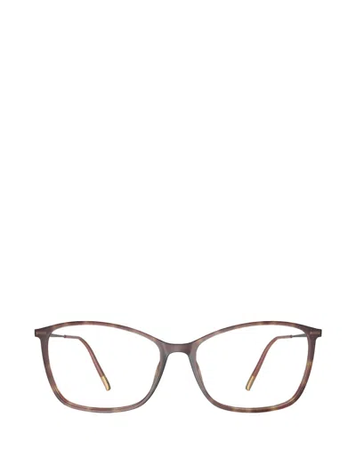 Silhouette Illusion Lite Rectangle-frame Glasses In Brown