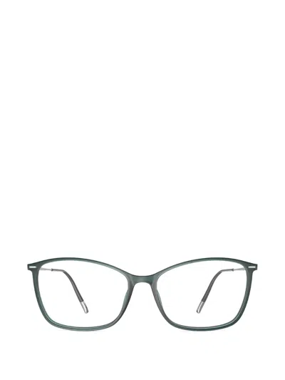 Silhouette Illusion Lite Square-frame Glasses In Green