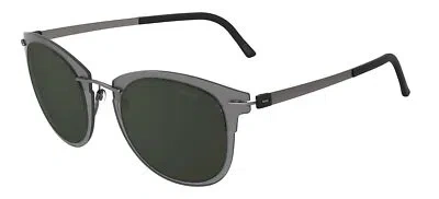 Pre-owned Silhouette Infinity Collection 8701 Anthracite/green Onesizefitsall Unisex Sun