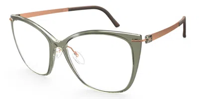 Silhouette Infinity View Full Rim 1610/75 Women's Glasses, Green, Size 57