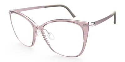 Silhouette Infinity View Full Rim 1610/75 Women's Glasses, Pink, Size 57