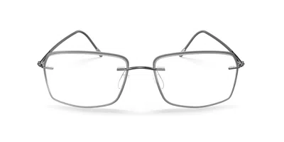 Silhouette Lite Spirit Demo Senza Montatura 5566/jh 6540 Occhiali Da Vista Argentati Per Uomo (solo Montatura) In Gray