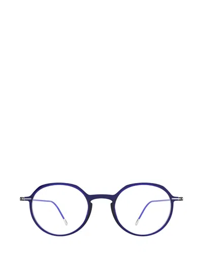 Silhouette Lite Spirit Round-frame Glasses In Blue