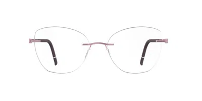 Silhouette Momentum Demo Senza Montatura 5529/ol 3740 Occhiali Da Vista Oro Per Donna (solo Montatura) In Burgundy