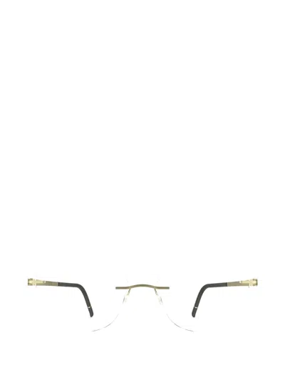 Silhouette Momentum Rimless Cat-eye Frame Glasses In Gold