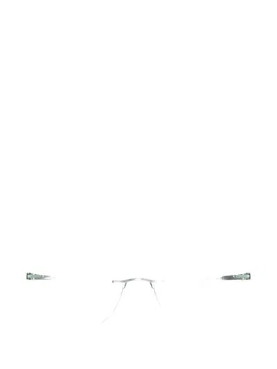 Silhouette Momentum Rimless Cat-eye Frame Glasses In Green