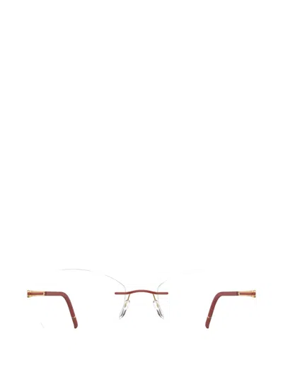 Silhouette Momentum Rimless Square-frame Glasses In Gold