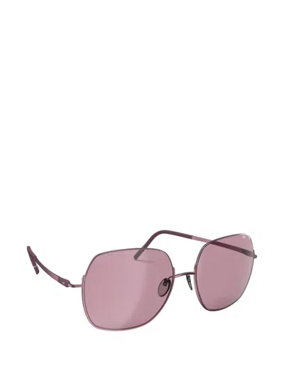 Silhouette Oka Dinamic Dawn Geometric-frame Sunglasses In Pink
