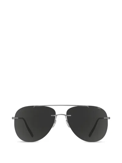 Silhouette Pilot-frame Sunglasses In Gray