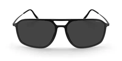 Silhouette Pinnacles Fullrim 4085/75 Polarized 9060 Occhiali Da Sole Neri Per Uomo In Black