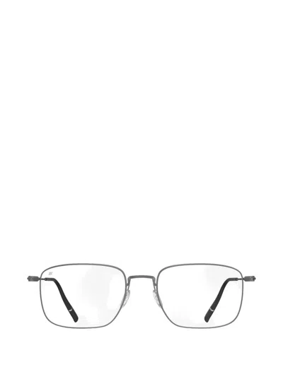 Silhouette Pure Visionary Square-frame Glasses In Gray