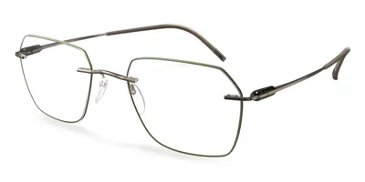 Silhouette Purist 5561/mu Men's Glasses, Green, Size 56 In Multi