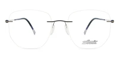 Silhouette Purist 5561/mz Men's Glasses, Silver, Size 55