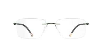 Silhouette Purist Demo Senza Montatura 5561/ov 5640 Occhiali Da Vista Verdi Per Uomo (solo Montatura) In Green