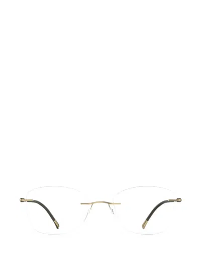 Silhouette Purist Rimless Cat-eye Glasses In Gold