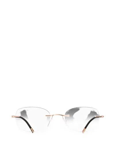 Silhouette Purist Rimless Geometric-frame Glasses In Rosa