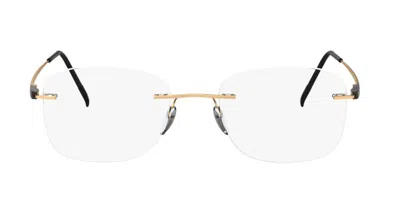 Silhouette Racing Collection Chassis Senza Montatura 5502/70 7530 Occhiali Da Vista Oro Per Uomo (solo Montatur In Brown