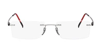 Silhouette Racing Collection Chassis Senza Montatura 5502/70 6510 Occhiali Da Vista Grigi Per Uomo (solo Montat In Metallic