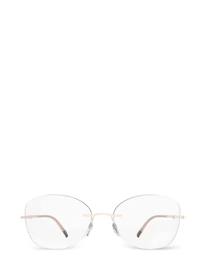 Silhouette Rimless Cat-eye Glasses In Pink