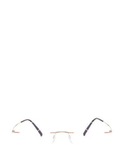 Silhouette Rimless Geometric-frame Glasses In Pink