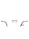 Silhouette Rimless Rectangle-frame Glasses In White