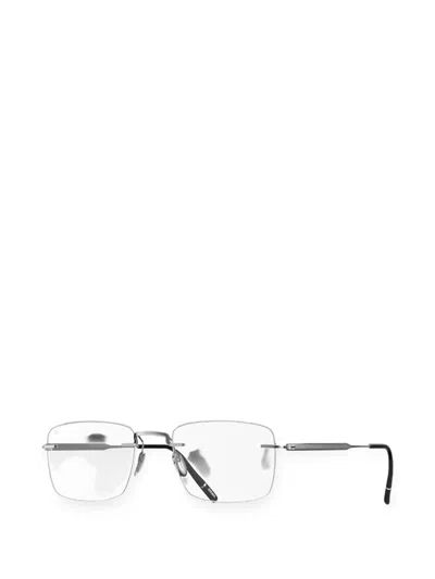 Silhouette Rimless Rectangle-frame Glasses In Silver