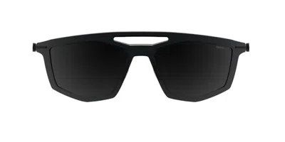 Silhouette Rondinara 4092/75 Polarized 9240 Occhiali Da Sole Neri Per Uomo In Metallic