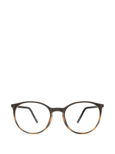 Silhouette Round-frame Glasses In Brown