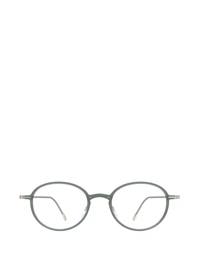 Silhouette Round-frame Glasses In Green