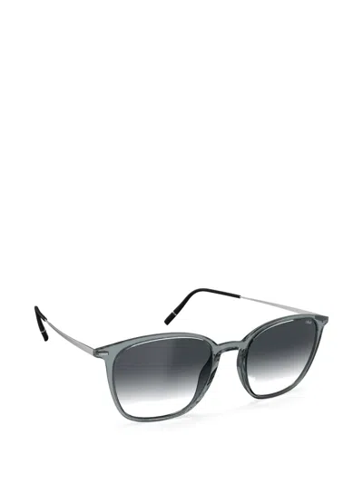Silhouette Sequoia Geometric-frame Sunglasses In Gray