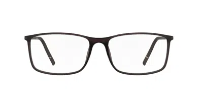 Silhouette Spx Illusion 2979/75 6030 Occhiali Da Vista Marroni Per Uomo (solo Montatura) In Gray