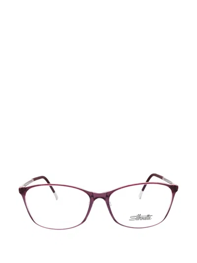 Silhouette Spx Illusion Fullrim Glasses In Purple