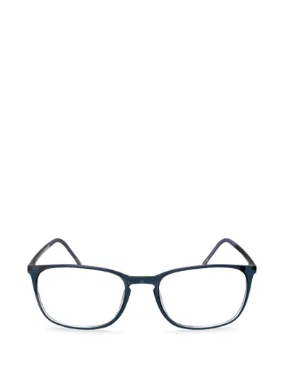 Silhouette Spx Illusion Rectangle-frame Glasses In Black