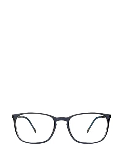 Silhouette Spx Illusion Rectangle-illusion Rectangle-frame Glasses In Blue