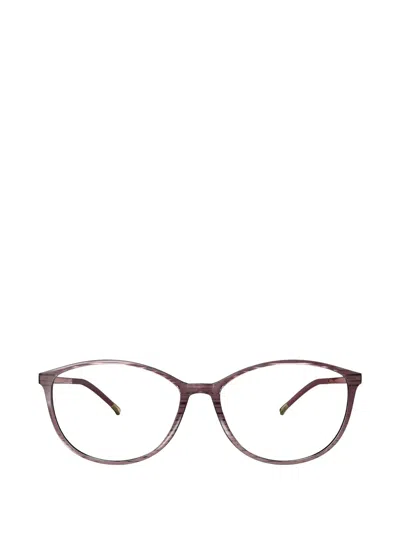 Silhouette Spx Illusion Round-frame Glasses In Brown