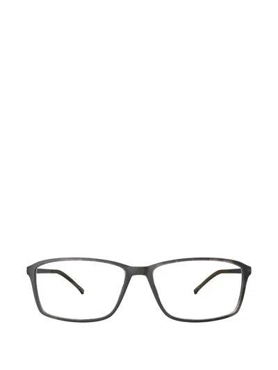 Silhouette Spx Illusion Square-frame Glasses In Gray